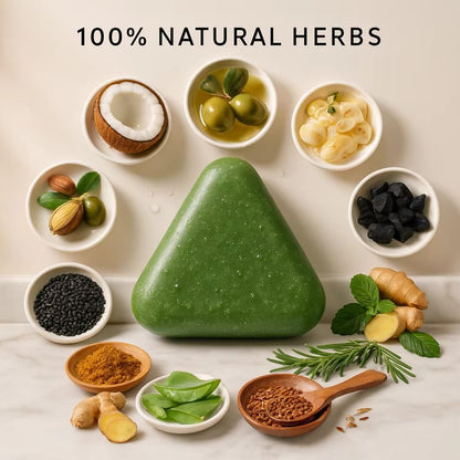 Japanese Natural Herbal Shampoo Soap Bar 🌿✨ (Oil Control, Dandruff Removal)