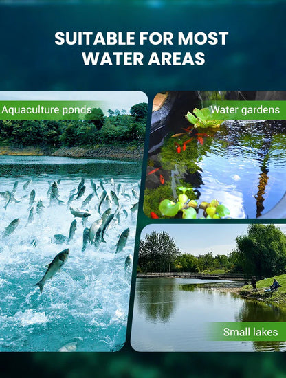 Premium Pond Care Powder | Water Clarifier & Algae Control 🐟